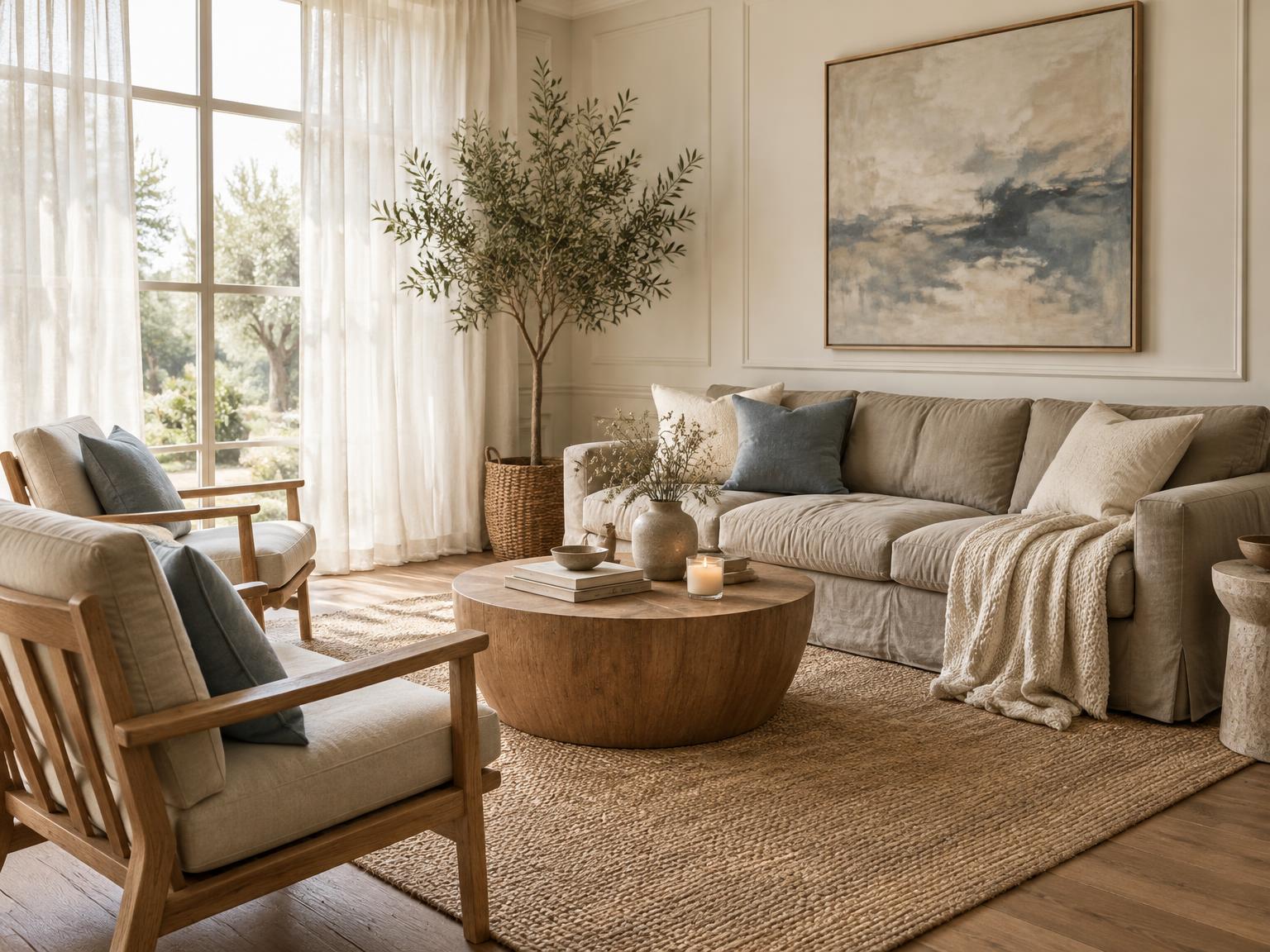 Bright, welcoming living room